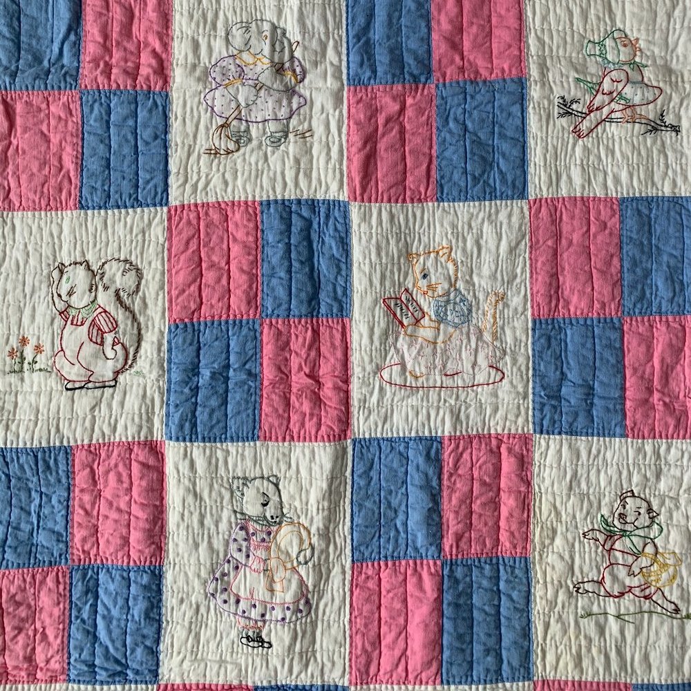 Precious Antique Quilt - Picture 2 of 8